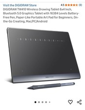 DIGIDRAW TW410 Wireless Drawing Tablet 6x4 Inch. picture