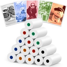 15 Rolls Kids Instant Camera Paper Refill Color Thermal Print Rolls picture