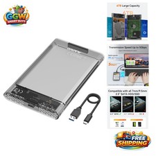 Portable External Hard Drive Enclosure - 6TB SATA Case with USB-C Fast Transfer picture