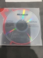 Microsoft Home Essentials 98 Disc, Manual, & Certificate Of Authenticity picture