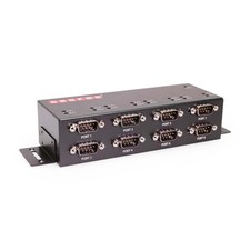 Gearmo Industrial 8 Port USB to Serial Adapter with FTDI Chipset, RX/TX Black picture