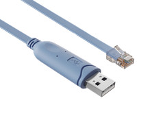 6ft USB Console Cable for Cisco USB-A to RJ45 8P8C Rollover FTDI Blue picture