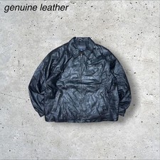 Vintage Genuine Leather Single Rider Jacket, 90s/00s Biker Style picture