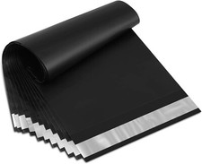 500 19x24 Black Poly Mailers Self Sealing Shipping Envelopes Bags 2.5 Mil picture