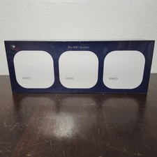 eero Pro Mesh 2nd Generation WiFi System - White - B010301 - Set of 3 NEW SEALED picture