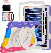 iPad Pro 12.9 Inch Case (6th, 5th, 4th & 3rd Gen) HD Screen Protector with Strap picture