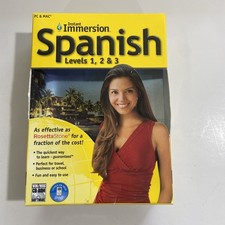 Instant Immersion Spanish Levels 1, 2 & 3 Language Learning CD DVD Set Complete picture