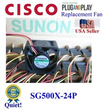 Cisco SG500X-24P Ultra-Quiet Replacement Fan (1x) new Sunon fans Low Noise picture