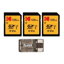 Kodak SDXC 128GB UHSI U3 V30 Ultra Memory Card Reader Bundle ELITE picture