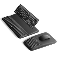 Vaydeer Keyboard Stand and Mouse Pad Set, Soft Memory Foam Wrist Large, Black picture