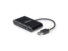 STARTECH 4-Port USB 2.0 Hub, USB Bus Powered, Small Travel Mini USB Hub, Multi-P picture