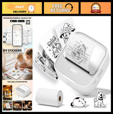 Portable Mini Sticker Printer - Thermal Printing, Includes 1 Roll Sticker Paper picture