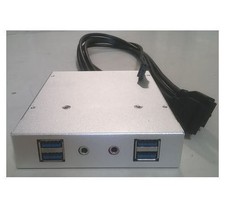 Silverstone  (4xUSB3.0, 2xAudio)  USB3.0 Upgrade Kit - G11902740 (Silver) picture
