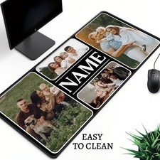 Large Custom Snowflake Mouse Pad XXL XL L Extended Size 2D Flat for Gaming Off picture