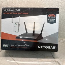 NETGEAR NIGHTHAWK DST AC1900 ROUTER AND ADAPTER R7300DST NEW Sealed picture