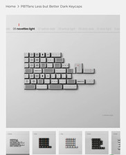 PBTfans Less but Better Dark Key Caps Set, English Keyboard, MPN N/A picture