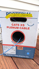 Proterial Cat 6 XS Plenum Bulk Ethernet Cable 366 ft Blue Raw End picture