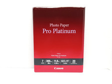 Canon Inkjet Pro Platinum Photo Paper Glossy 8.5 X 11 Letter 20 Sheets PT-101 picture