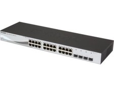 D-Link 28 Port Smart Managed Layer 2+ Gigabit Ethernet Switch with 4 Gigabit RJ4 picture