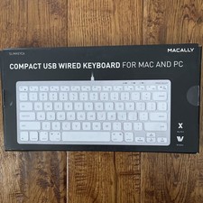 Macally Mini Compact Keyboard - Wireless Keyboard 2.4G Wireless USB Great Travel picture