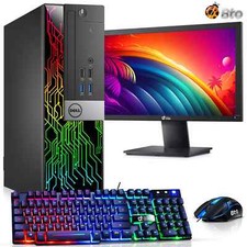 Restored Dell OptiPlex Desktop Computer PC with RGB lights,(includes everything) picture