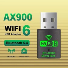 New WIFI 6 Mini USB Bluetooth Adapter Dongle Dual Band for Windows PC 11/10 US picture