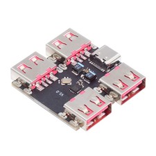 USB2.0 1-to-3 Power Type-A Male To Female Type-A & Micro USB & USB-C Adapter picture