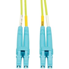 Tripp Lite 100G Duplex Multimode Fiber Optic Cable, Lime Green, 10m N820-10M-OM5 picture