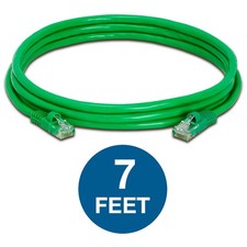 2 PCS Green Cat5e Patch Cable Cat5 Ethernet Cord RJ45 Connectors LAN UTP Wire picture