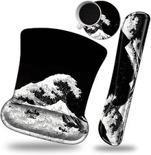 Keyboard Wrist Rest and Mouse Wrist Rest Pad Set, Made of Memory Foam with Non S picture