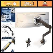 Heavy Duty Ultrawide Monitor Arm for 17-49 Inch Flat/Curved Displays, Adjustable picture