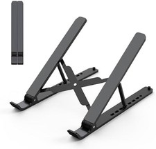 Tonmom Laptop Stand for Desk, Adjustable Laptop Riser, Black picture