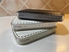 Netgear Networking Devices 3-Piece Lot – WGR614 v5, GS605 & WNB1000 – Used picture