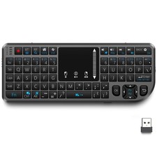 T808 Mini Wireless Keyboard MultiTouch Touchpad 2.4G+BT 7Color Backlight picture