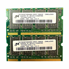 512MB DDR Laptop RAM — 2x 256MB Micron picture