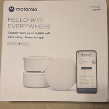 Motorola MH7603-10 AX1800 Dual-Band Mesh Router 3-Pack White, 2 LAN picture