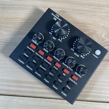 V8 Audio Mixer Sound Card USB Rechargeable for Singing Shouting Live Recording picture