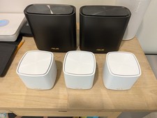 ASUS ZenWiFi XT8 AX6600 Tri-Band Wireless Router, Black, 2-Pack.  picture