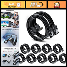 20-Pack SATA III Cable Set - 10 Straight & 10 Right Angle Connectors, Fast Data picture