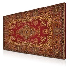 Gaming Mouse Pad Retro Boho, Large Mousepad Office Desk Mat, Work Desk Mat No... picture