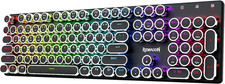 Typewriter Keyboard Wireless, Mechanical Gaming Keyboard, Bluetooth/2.4Ghz/Wire picture