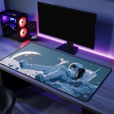 Astronaut Desk Mat, Cosmic Workspace Gaming Mouse Pad, Space Lover Gift picture