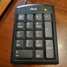 Micro Innovations Slim Wired Numeric Keypad - Portable 10-Key USB Number Pad picture