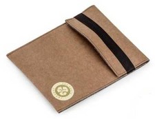 NWT The Earth Company Natural Paper iPad 10in Protective Felt Lined Sleeve  picture