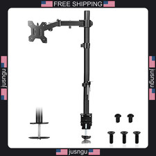 Single Monitor Arm Desk Mount for 32 Inch Screens Fully Adjustable Black picture