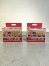 LOT OF 2 RHINO Micro USB 5V 3.0A AC Adapter RASPBERRY Pi2 & 3 B  Quick Charge picture