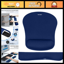Ergonomic Memory Foam Keyboard Wrist Rest & Mouse Pad Set for Computer/Laptop - picture