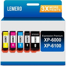 LEMERO 302 XL Ink Cartridge Replacement 5 Pack for Epson XP-6000 XP-6100 picture
