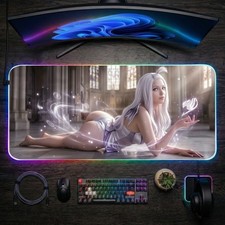 Mirajane Strauss Fairy Tail RGB LED Gaming Desk Mat Mouse Pad picture