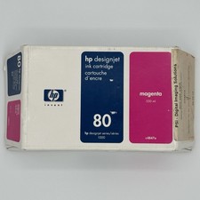 NOS Genuine HP 80 Magenta  350ML Ink Cartridge DesignJet Series 1000 C4847A picture